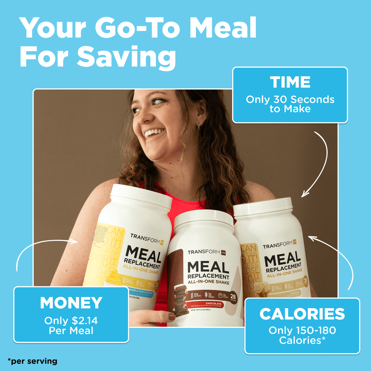 TransformHQ Low Carb Meal Replacement Shake